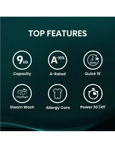 Hisense WF1Q9041BW lavatrice Caricamento frontale 9 kg 1400 Giri/min