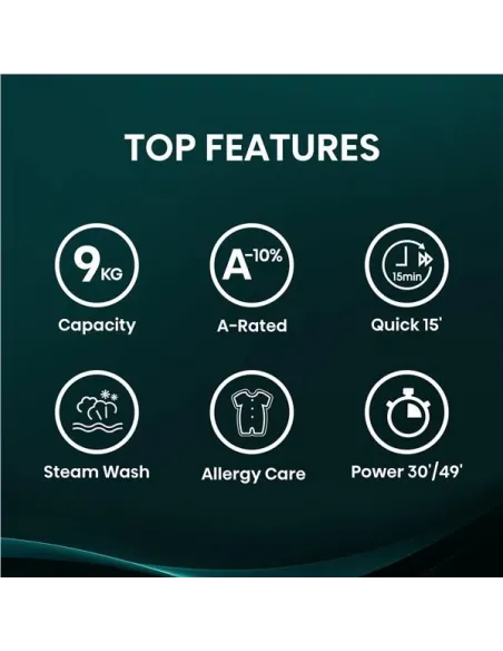 Hisense WF1Q9041BW lavatrice Caricamento frontale 9 kg 1400 Giri/min