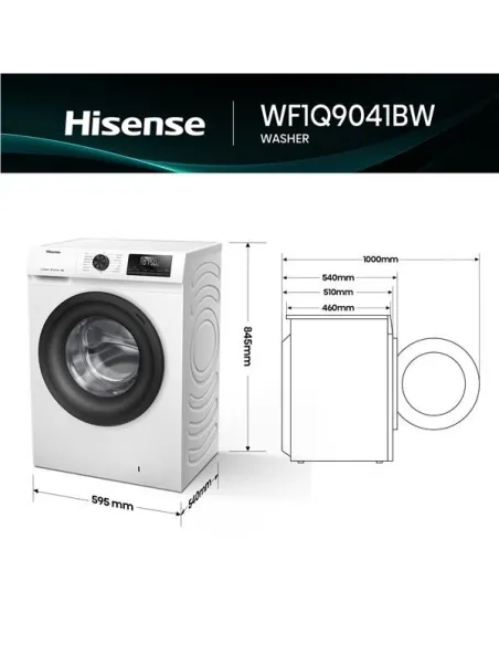 Hisense WF1Q9041BW lavatrice Caricamento frontale 9 kg 1400 Giri/min