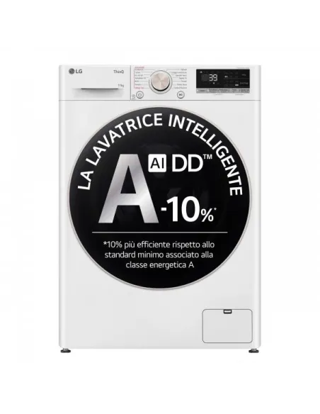 LG F4R7011TSWG Lavatrice 11kg AI DD, Classe A-10%, 1400 giri,