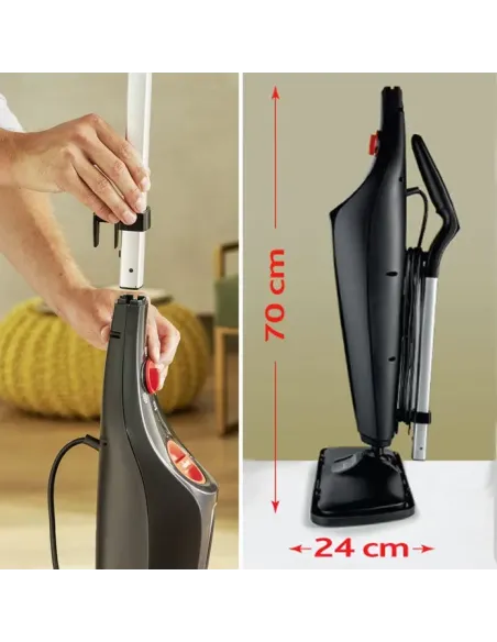 Vileda Steam XXL Plus Pulitore a vapore portatile 0,4 L 1550 W Nero