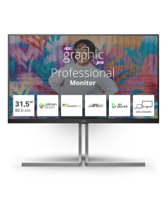 AOC U3 U32U3CV Monitor PC 80 cm (31.5") 3840 x 2160 Pixel 4K Ultra HD LCD Nero