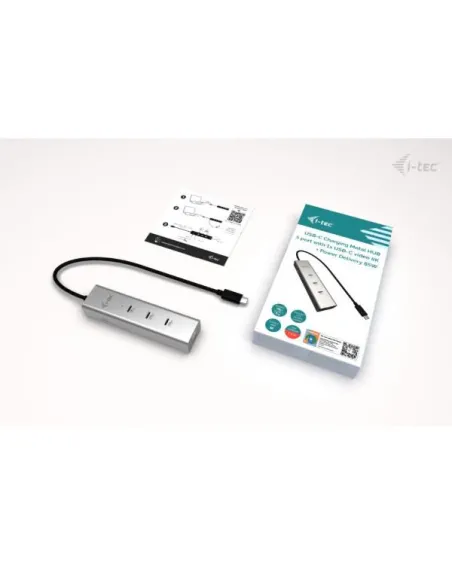 i-tec Metal USB-C Charging HUB 5port with USB-C video 8K + Power
