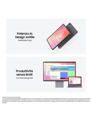 Samsung Galaxy Tab S11, Tablet AI, Wi-Fi, Design Leggero, Strumenti