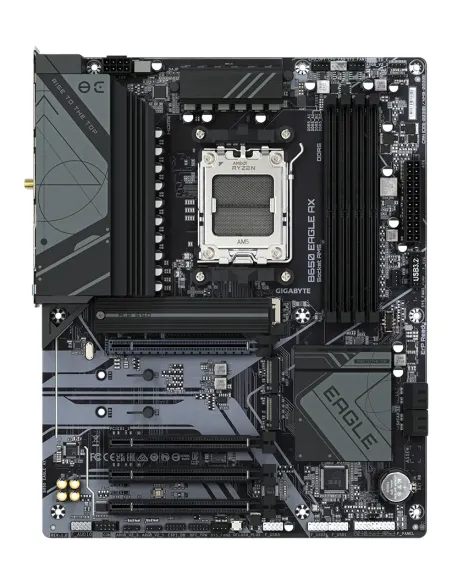 GIGABYTE B650 EAGLE AX Scheda madre - AMD Ryzen serie 9000, VRM a 12+2+2 fasi, fino a 7600 MHz DDR5 (OC), 1xPCIe 5.0 + 2xPCIe