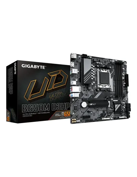 GIGABYTE B650M D3HP Scheda madre - AMD Ryzen serie 9000, VRM a 5+2+2 fasi, fino a 7600 MHz DDR5 (OC), 2xPCIe 4.0 M.2, LAN 2,5