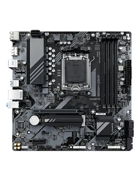 GIGABYTE B650M D3HP Scheda madre - AMD Ryzen serie 9000, VRM a 5+2+2 fasi, fino a 7600 MHz DDR5 (OC), 2xPCIe 4.0 M.2, LAN 2,5