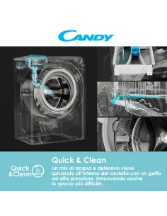 Candy Smart Inverter CSTSG47TMVE 1-11 lavatrice Caricamento dall'alto 7 kg 1400 Giri min Bianco 2