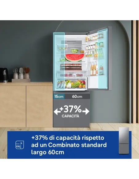 Samsung Frigorifero Combinato largo 75cm 538L RB53DG706BS9EF