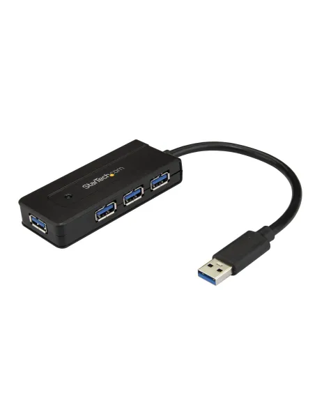StarTech.com Hub USB 3.0 a 4 porte - Mini Hub USB con porta di ricarica - Include Adattatore di Alimentazione
