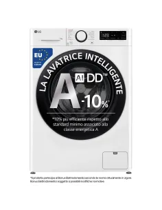 LG F4R3011NSWB Lavatrice 11kg AI DD, Classe A-10%, 1400 giri, Lavaggio a vapore