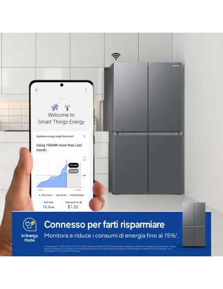Samsung Frigorifero 4 Porte RF7000 649L RF59C70TES9