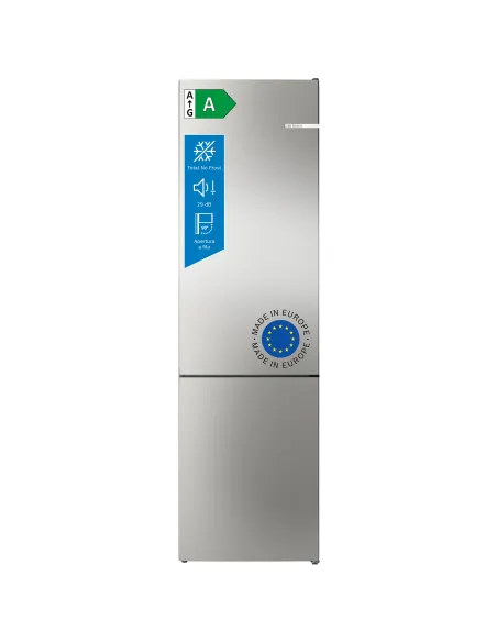 Bosch Serie 4 KGN392I1F Frigorifero Combinato da libera installazione 203 X 60 cm Acciaio anti-impronta Classe A-10%