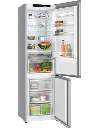 Bosch Serie 4 KGN392I1F Frigorifero Combinato da libera installazione 203 X 60 cm Acciaio anti-impronta Classe A-10%