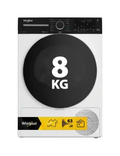 Whirlpool C WD 84M WBS IT, Capacità 8kg, classe C, colore White, Display digitale XL, Wi-Fi, IronTouch
