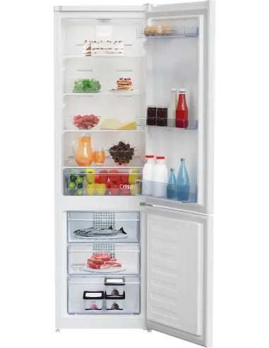 Beko RCNA305K40WN Frigorifero Combinato, Total No-Frost, 54 cm