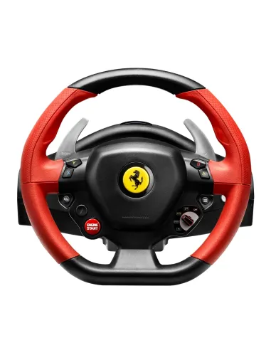 Thrustmaster Ferrari 458 Spider Nero, Rosso USB Sterzo + Pedali Xbox One