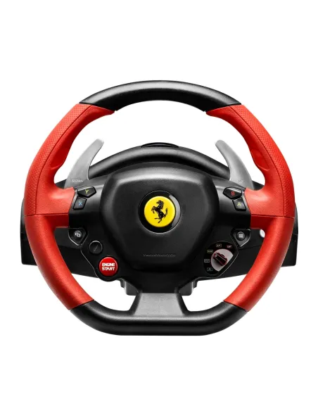 Thrustmaster Ferrari 458 Spider Nero, Rosso USB Sterzo + Pedali Xbox One