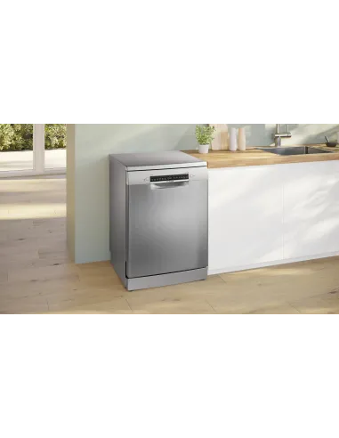 Bosch Serie 4 SMS4HMI07E Lavastoviglie da libera installazione 14 coperti Acciaio spazzolato anti-impronta Classe D