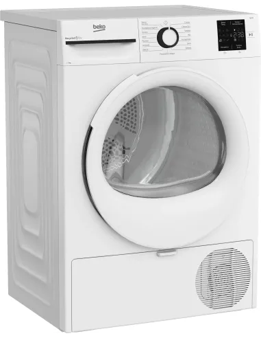 Beko BMT93EW Asciugatrice 9kg, Classe D, Linea Estetica NX, motore asincrono, Display digitale, colore Bianco, oblò Bianco