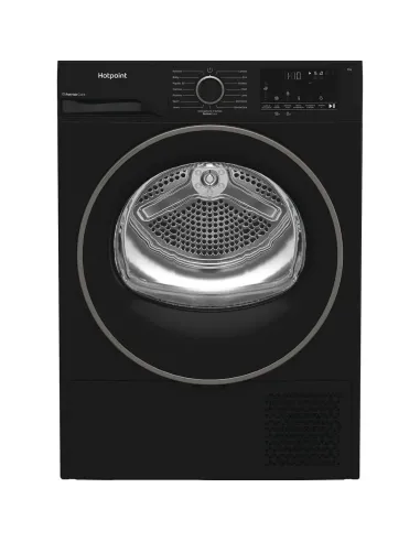 Hotpoint Ariston HPT 94D BBS IT, Capacità 9kg, classe C, colore Black,EasyIron, PetHair Removal | Profondità mobile 60cm