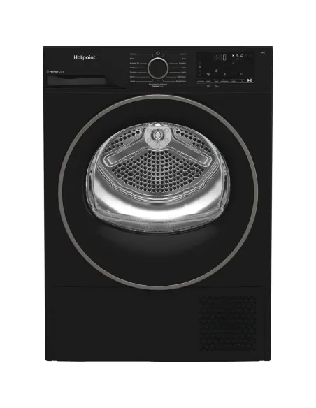 Hotpoint Ariston HPT 94D BBS IT, Capacità 9kg, classe C, colore Black,EasyIron, PetHair Removal | Profondità mobile 60cm