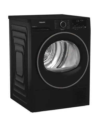 Hotpoint Ariston HPT 94D BBS IT, Capacità 9kg, classe C, colore Black,EasyIron, PetHair Removal | Profondità mobile 60cm