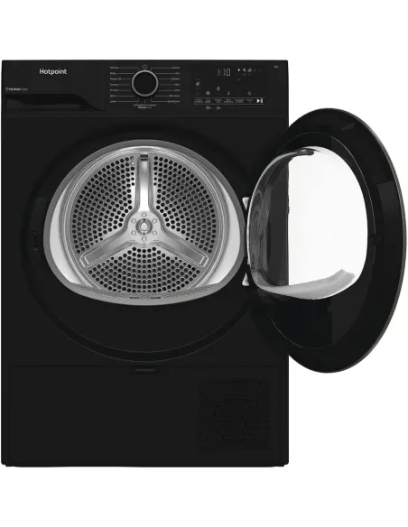 Hotpoint Ariston HPT 94D BBS IT, Capacità 9kg, classe C, colore Black,EasyIron, PetHair Removal | Profondità mobile 60cm