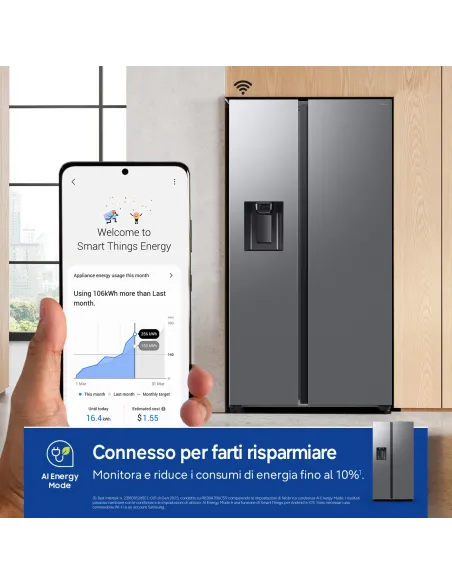 Samsung Frigorifero Side By Side 640L RS70F64KETEF