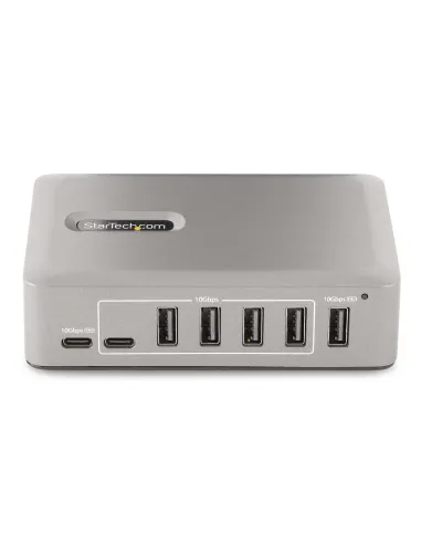 StarTech.com Hub USB-C 3.0 a 10 Porte - 8x USB-A + 2x USB-C - Autoalimentato con Alimentatore da 65W - Hub USB 3.1 10Gbps -