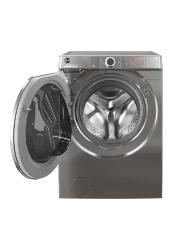Hoover H-WASH&DRY 550 H-WASH 550, Lavasciuga 10+6 KG, 20% più efficente della classe A, 1600 giri, Antracite, Inverter, Vapore,