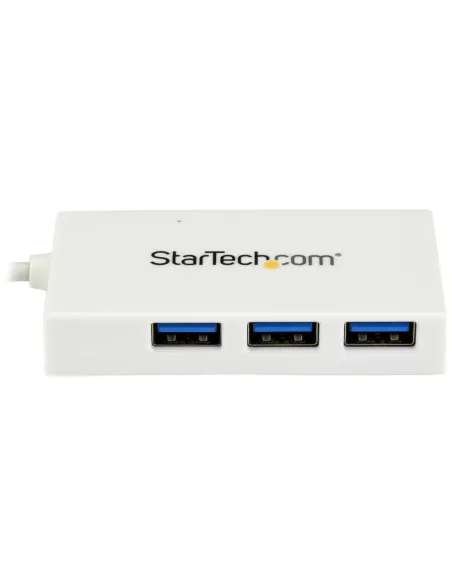 StarTech.com Hub USB-C a 4 porte USB 3.0 - Perno e Concentratore USB Tipo C con 1x USB-C e 3x USB-A - Bianco