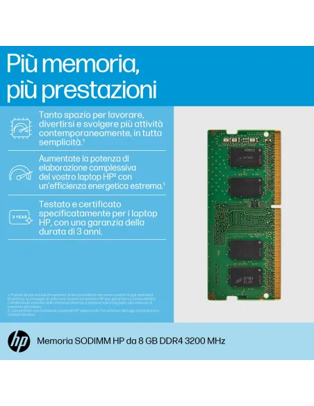 HP Memoria SODIMM 3200 DDR4 da 8 GB