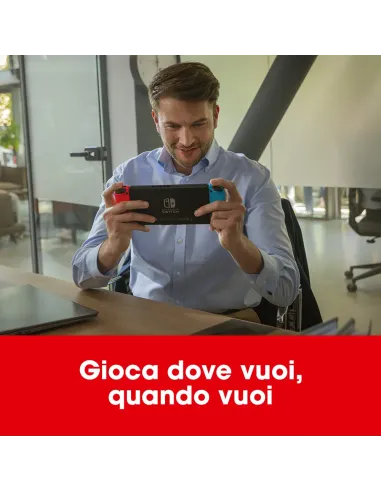 Nintendo Switch Rosso Neon Blu Neon [ed.2022], schermo 6.2 pollici