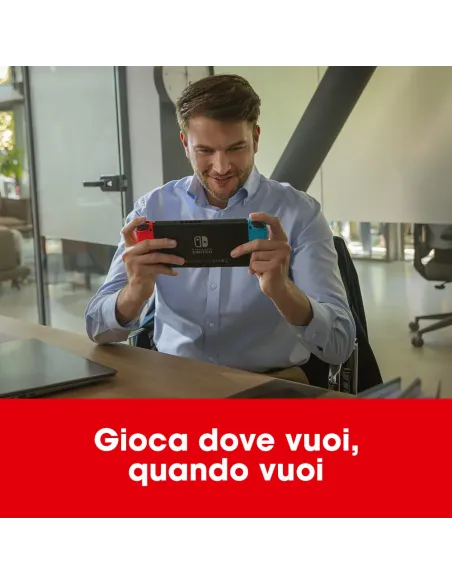 Nintendo Switch Rosso Neon Blu Neon [ed.2022], schermo 6.2 pollici