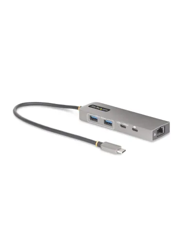StarTech.com Hub USB-C a 3 porte con Ethernet da 2,5 Gbps e porta Power Delivery Pass-through da 100W, USB 3.2 10Gbps, 2x