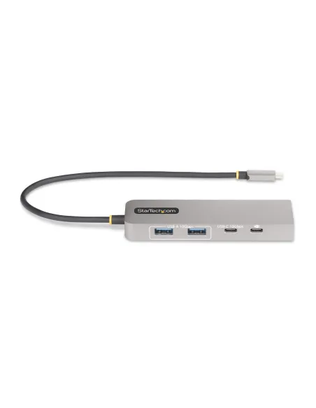 StarTech.com Hub USB-C a 3 porte con Ethernet da 2,5 Gbps e porta Power Delivery Pass-through da 100W, USB 3.2 10Gbps, 2x