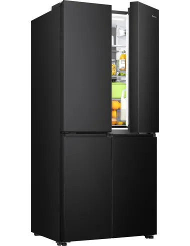 Hisense frigorifero Quattro Porte RQ5P470SAFE libera installazione 483L Classe E Metal cooling WiFi