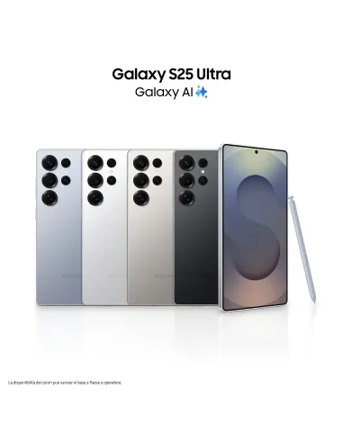 Samsung Galaxy S25 Ultra Smartphone AI, Display 6.9'' QHD+ Dynamic AMOLED 2X, Fotocamera 200MP, RAM 12GB, 1TB, 5.000 mAh,