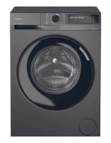 Candy ProWash 500, Lavatrice Carica Frontale 10 KG, 20% più efficente della classe A, 1400 giri, Antracite, Inverter, Vapore,