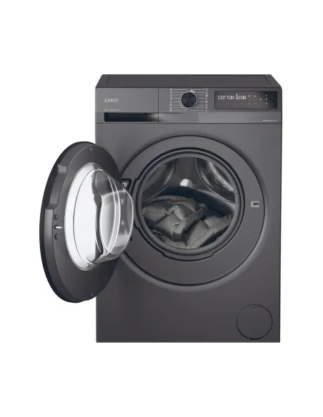 Candy ProWash 500, Lavatrice Carica Frontale 10 KG, 20% più efficente della classe A, 1400 giri, Antracite, Inverter, Vapore,