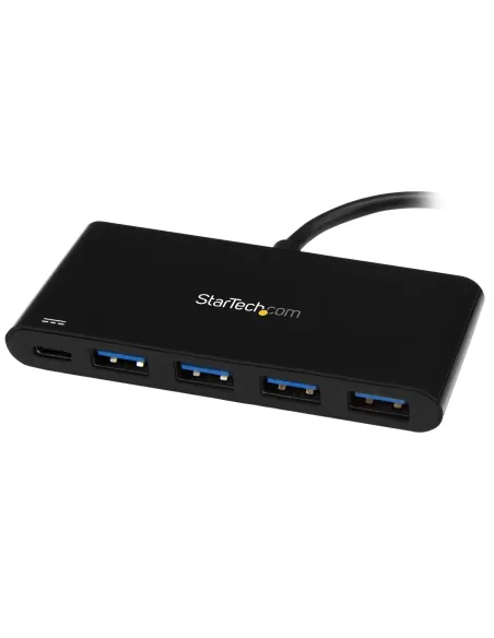 StarTech.com HB30C4AFPD hub di interfaccia USB 3.2 Gen 1 (3.1 Gen 1) Type-C 5000 Mbit s Nero