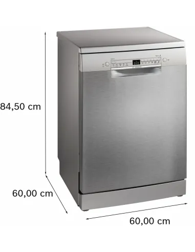 Bosch Serie 2 SMS2HTI02E Lavastoviglie da libera installazione 13 coperti Acciaio spazzolato anti-impronta Classe D