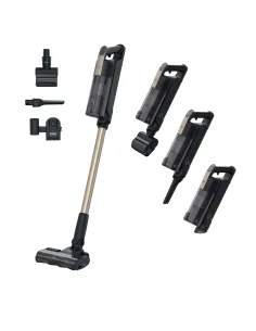 Hoover HF310P 011 Aspirapolvere a bastone 2 in 1 Batteria Secco HEPA Senza sacchetto 0,7 L 400 W Nero, Metallico 2,5 Ah