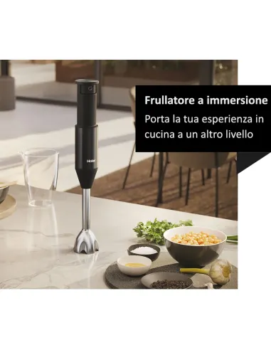 Haier I-Master Series 5 Frullatore a immersione I-Master Serie 5 Nero, 3 lame in acciaio inox, becher 0,9 L, Accessoriato