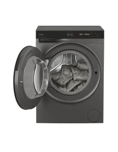 Candy ProWash 700, Lavatrice Slim 9 KG, 20% più efficente della classe A, 1400 giri, Antracite, Inverter, Vapore, Wi-Fi, BS