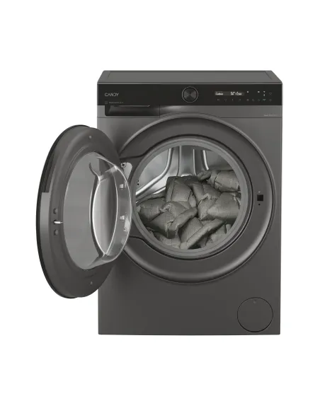 Candy ProWash 700, Lavatrice Slim 9 KG, 20% più efficente della classe A, 1400 giri, Antracite, Inverter, Vapore, Wi-Fi, BS