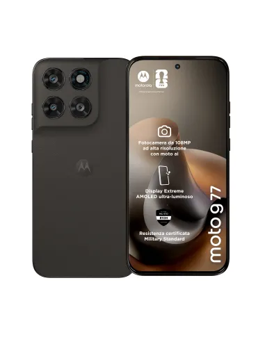 Motorola moto g77 Camera 108MP Dual SIM ibrida Android 16.0 5G USB tipo-C 8 GB 256 GB 5200 mAh Nero
