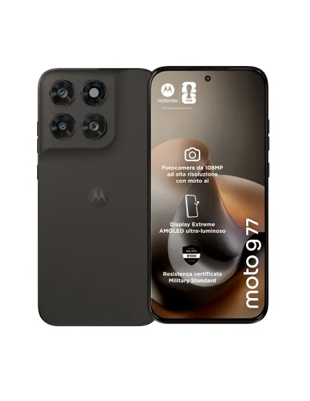 Motorola moto g77 Camera 108MP Dual SIM ibrida Android 16.0 5G USB tipo-C 8 GB 256 GB 5200 mAh Nero