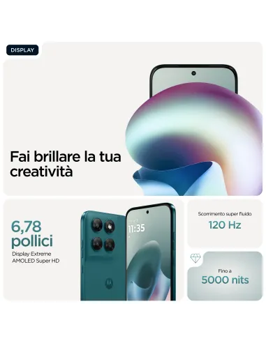 Motorola moto g77 Camera 108MP Dual SIM ibrida Android 16.0 5G USB tipo-C 8 GB 256 GB 5200 mAh Verde